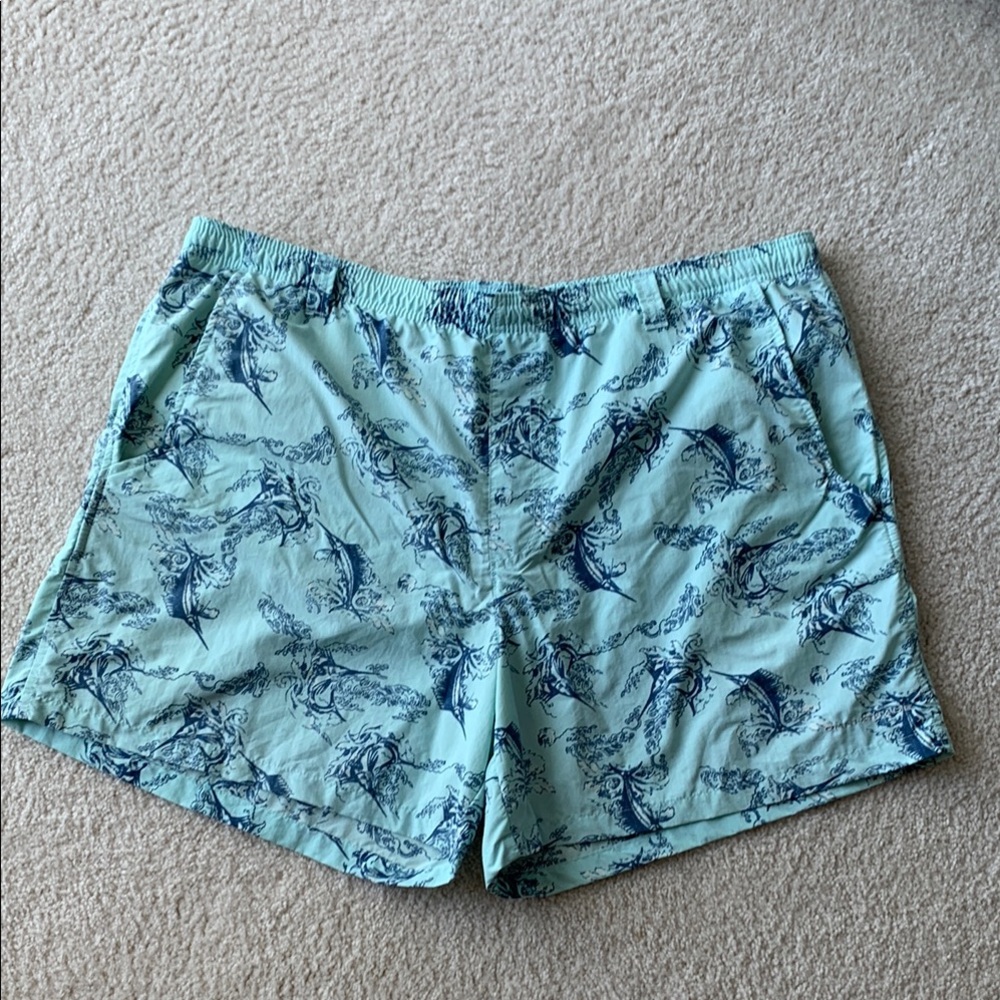 Columbia PFG Fishing Shorts Swimming Trunks Men’s XXL Blue